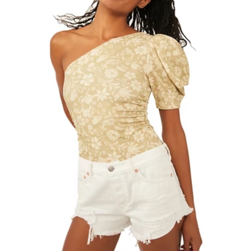 Free People One Shoulder Bodysuit